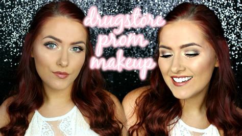 Easy Full Face Drugstorehigh Street Glam Prom Makeup Tutorial Youtube