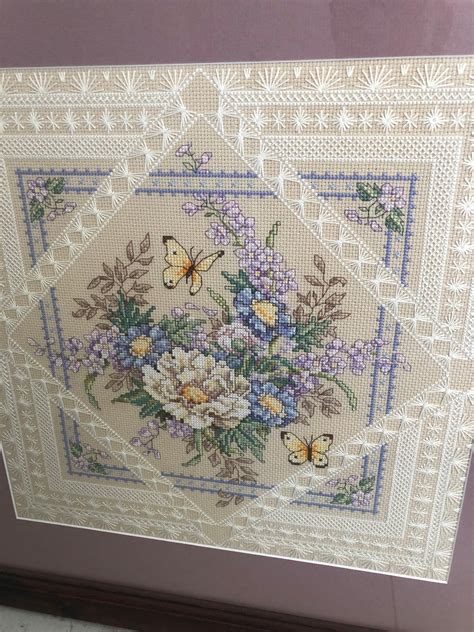 Completed Framed Counted Cross Stitch Etsy