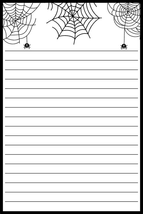15 Best Halloween Writing Paper Template Printable For Free At