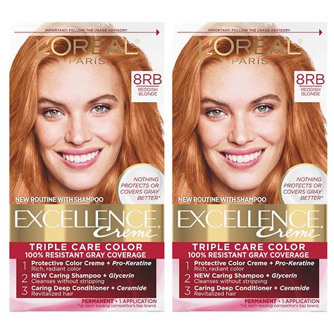 Buy L Oreal Paris Excellence Creme Permanent Hair Color 8RB Medium