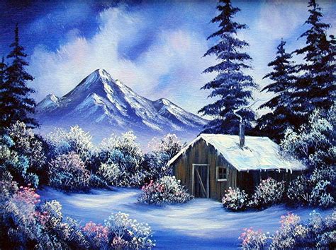 Mountain Cabin 9x12 Small Oil Painting Exercise Encore Edition