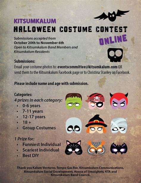 Kitsumkalum Halloween Costume Contest Online Kitsumkalum A Galts