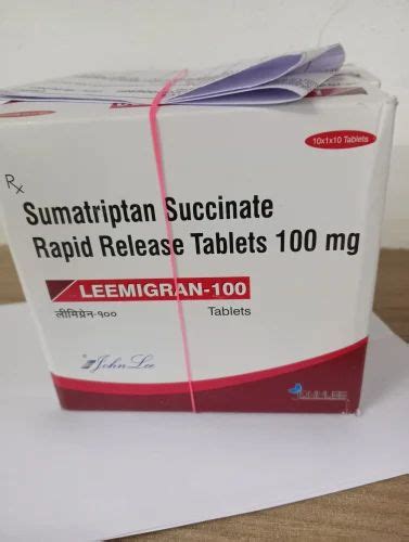 Sumatriptan Succinate 100 Mg Tablet At Rs 700 Stripe Jaripatka