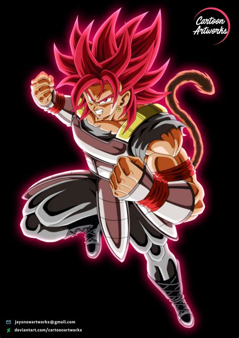 Artstation Oc Warrior Super Saiyan Red Commission