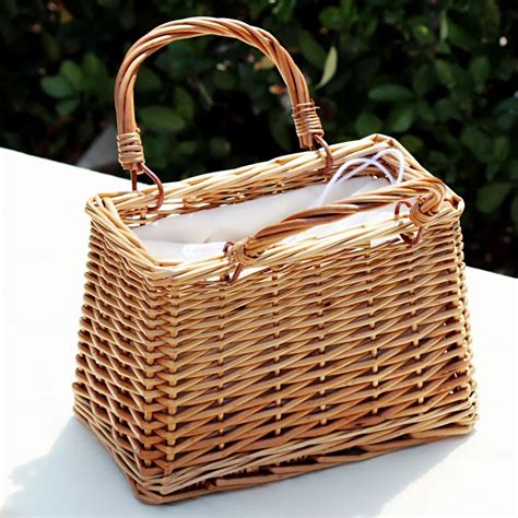 Beach Straw Bags Women Summer Handbag Rattan Square Tote Bag Handmade Bali Woven Cross Body Bag