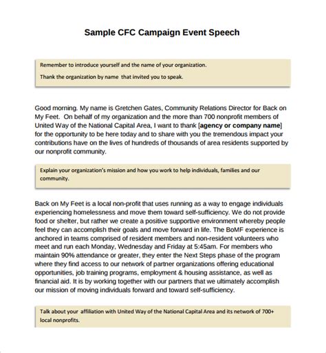 FREE Campaign Speech Templates In PDF MS Word Hot Sex Picture