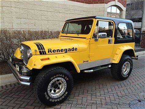 Sell new JEEP CJ7 RENEGADE 350 V8 AUTO YELLOW/BLACK LIFT ...