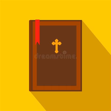Icono Plano Del Libro De La Biblia Stock De Ilustración Ilustración