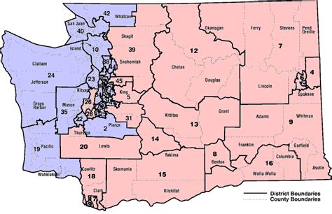 Washington State Democroats Legislative District Maps Senate