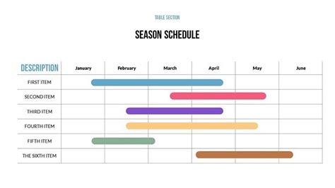 Powerpoint Schedule Template Free