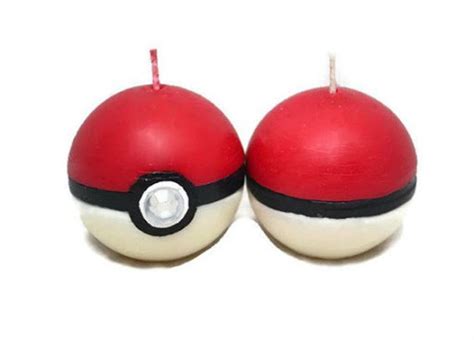 Natural Pokeball Candle Pokemon Scented Unscented Etsy