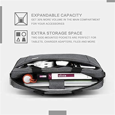 Voova 17 173 Inch Laptop Bag Briefcase Expandable Multi Function