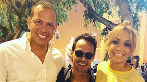 Alex Rodriguez Sits With Jennifer Lopez And Marc Anthony At Their Sons