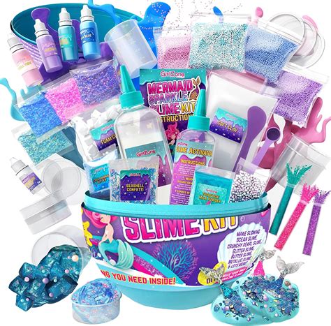 Buy Girlzone Egg Surprise Mermaid Sparkle Slime Kit For Girls 39