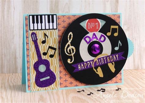 Dad Spinning Record Birthday Card Simply Creative Azteca Papers