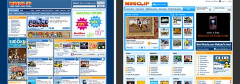 New Miniclip website