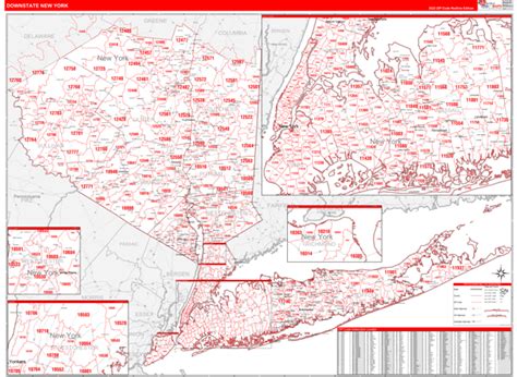 New York New York Wall Map Color Cast Style By Marketmaps Mapsales Vrogue