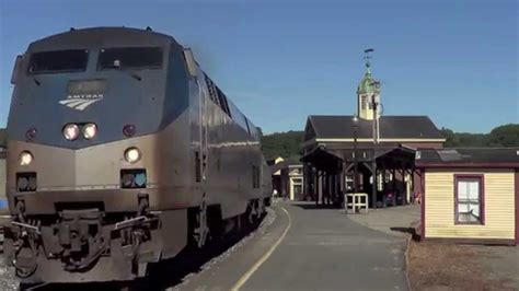Amtrak Train 55 The Vermonter At White River Junction Vermont Hd Movie