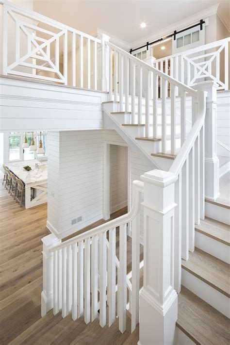 Benjamin Moore Super White All White Staircase Railing Spindles And