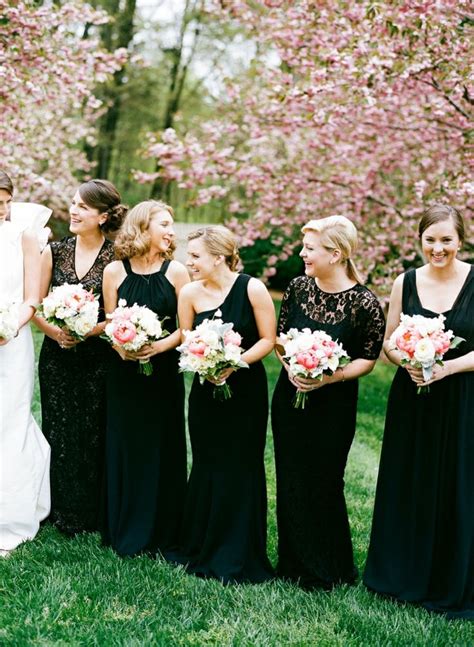 30 Beautiful Little And Long Black Bridesmaid Dresses Chic Vintage