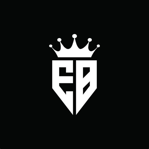 Eb Logo Monogram Emblem Style With Crown Shape Design Template Vector Art At Vecteezy