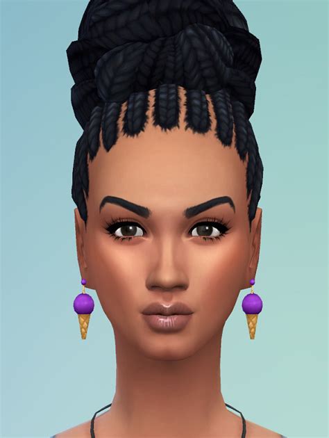 Birksches Sims Blog Braid Knot On Top ~ Sims 4 Hairs