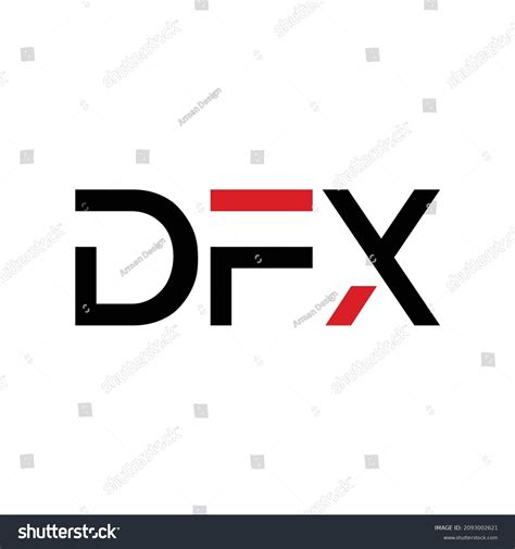 Dfx Monogram Initial Letters Logo Design Stock Vector Royalty Free