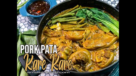 Best Pork Pata Kare Kare Youtube