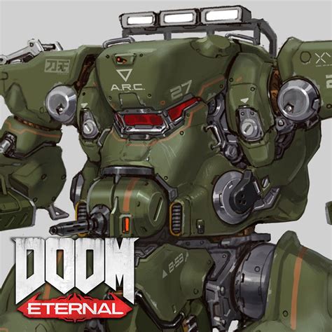 Doom Eternal Arc Mech Emerson Tung On Artstation At