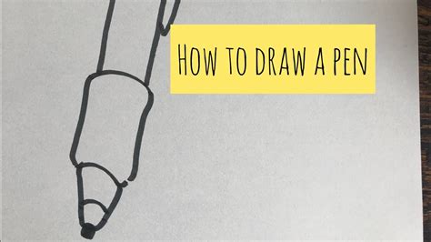 The Easiest Way How To Draw A Pen Youtube