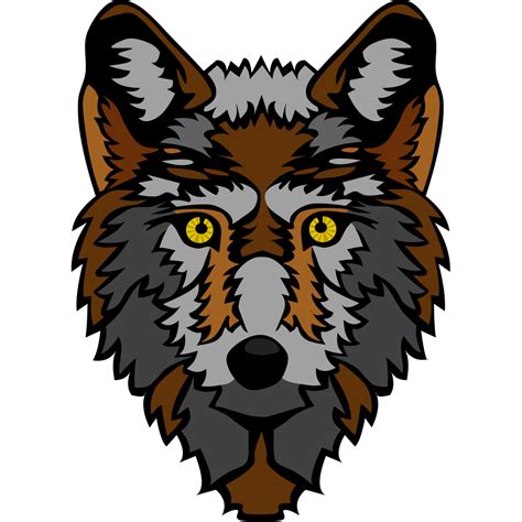 Stylized Wolf Head PNG, SVG Clip art for Web - Download ...