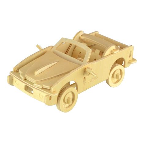 Starz 3d Wooden Convertible Car Puzzles Wooden Toys Static Model Wood