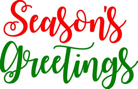 Seasons Greetings Svg Christmas Svg Happy Holidays Etsy