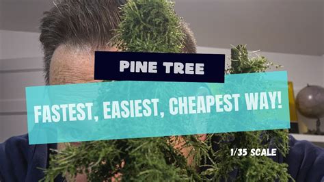 Diy Pine Tree The Fastest Easiest And Cheapest Way To Do Pine Tree