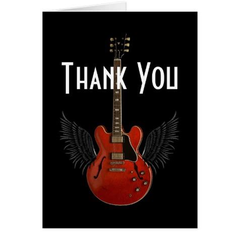 You Totally Rock Thank You Card Zazzle