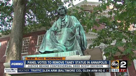 Panel Votes To Remove Roger Brooke Taney Statue In Annapolis Youtube