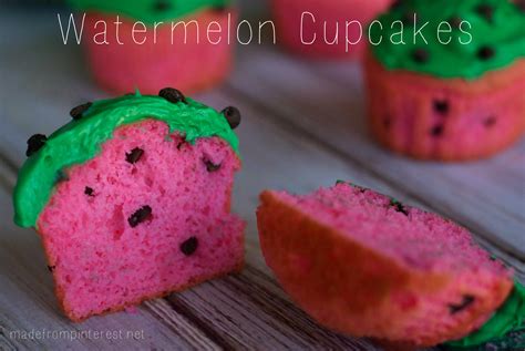 Watermelon Cupcakes Mandys Recipe Box