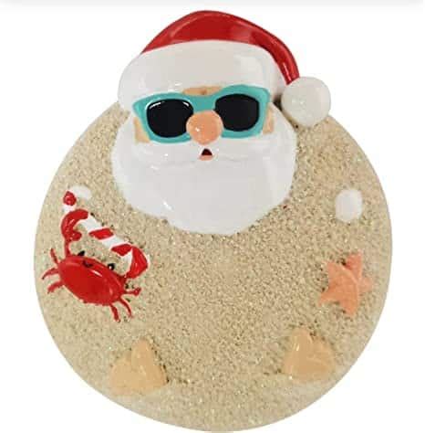 Santa Buried In Sand Beach Ornament Winterwood Gift Christmas Shoppes