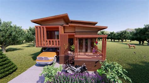 model teras rumah minimalis  kayu desain rumah kayu minimalis