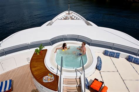 Relaxing Aboard Superyacht Blue Moon Sundeck Spa Pool — Yacht Charter And Superyacht News