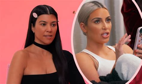 kourtney kardashian remembers crying over kim calling her the least exciting to look at