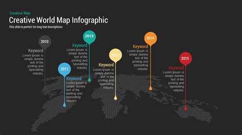 Creative World Map With Bubbles Powerpoint Keynote Template Slidebazaar