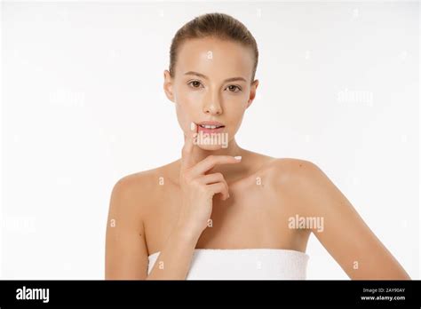 Beautiful Young Woman Face Portrait Beauty Skin Care Concept Fashion