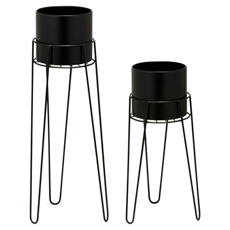 Tall Indoor Metal Hairpin Leg Plant Pots And Stands For Hallconservatory