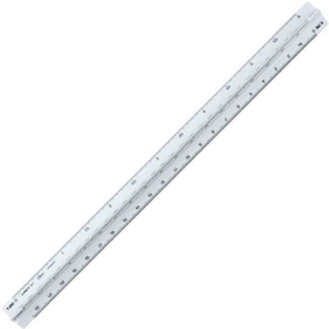 Linex 322 Triangular Scale Ruler 300mm White Office National 7011534