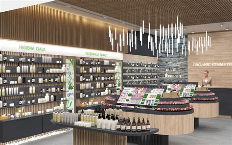 Organic Cosmetics Store Interior Design On Behance