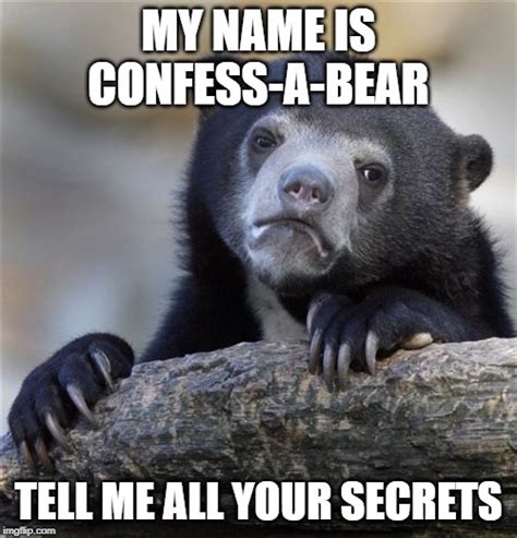 Confession Bear Meme Imgflip