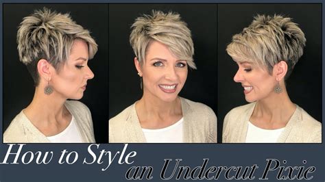 Hair Tutorial Styling An Undercut Pixie With A Fun Side Flip Youtube