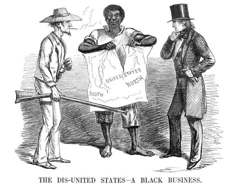 Posterazzi Slavery Cartoon 1856 Nthe Dis United States A Black Business An English View Of