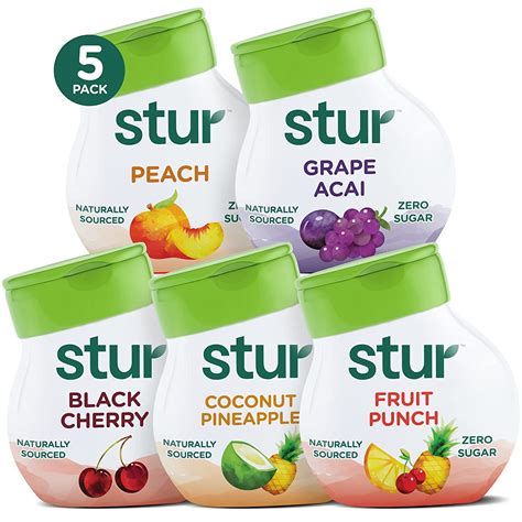 Stur Naturally Sourced Drink Mixwater Enhancement 5 Pack